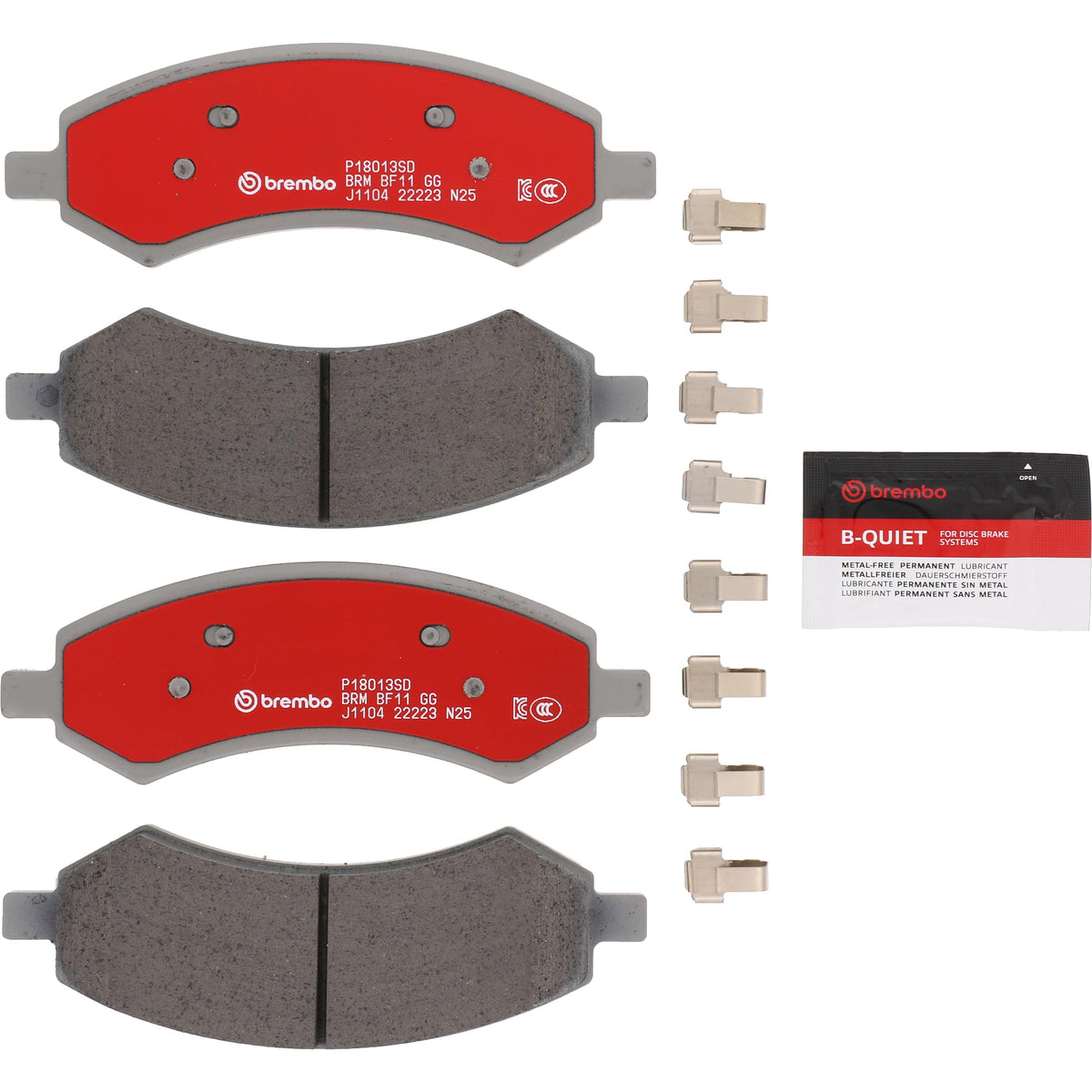 BREMBO P18010SD Brembo Disc Brake Pad Set Severe Duty P18013SD