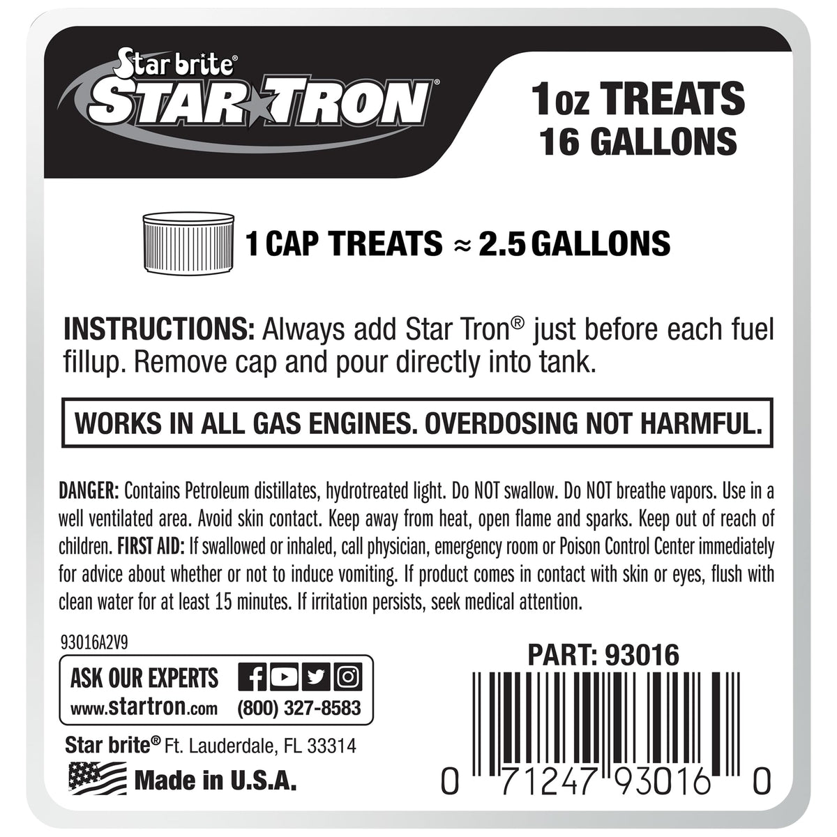 STAR BRITE 093016 STAR BRITE Star Tron Enzyme Fuel Treatment - Gasoline