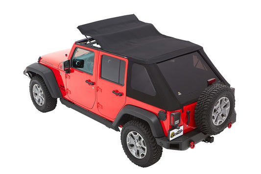 BESTOP 56853-35 Bestop Trektop Black Diamond 5685335 for Jeep Wrangler JK 4-Door 2007-2018