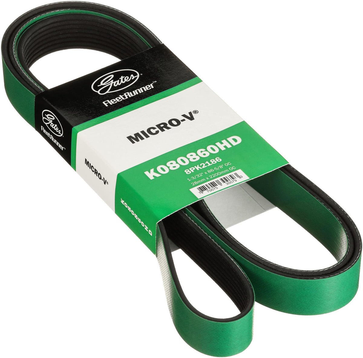 Gates K080860HD Fleet Runner Heavy Duty Micro V Serpentine