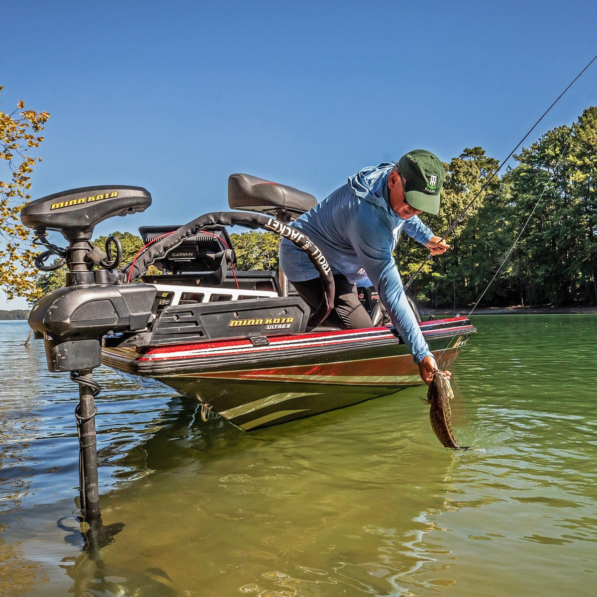T-H MARINE GFTJ-1-DP T-H Marine G‑Force Troll Jacket Cable Sleeve - 60" Neoprene Trolling Motor Wire Organizer, 2 mm Heavy‑Duty Wrap with Hook & Loop, Fits Most Bow‑Mount Setups, Protects & Bundles Cables