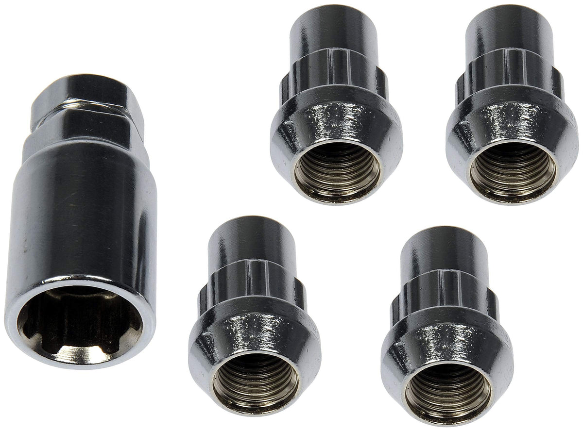 Dorman 712-628 WHEEL NUT LOCK CHROME ACORN SET M14-1.50