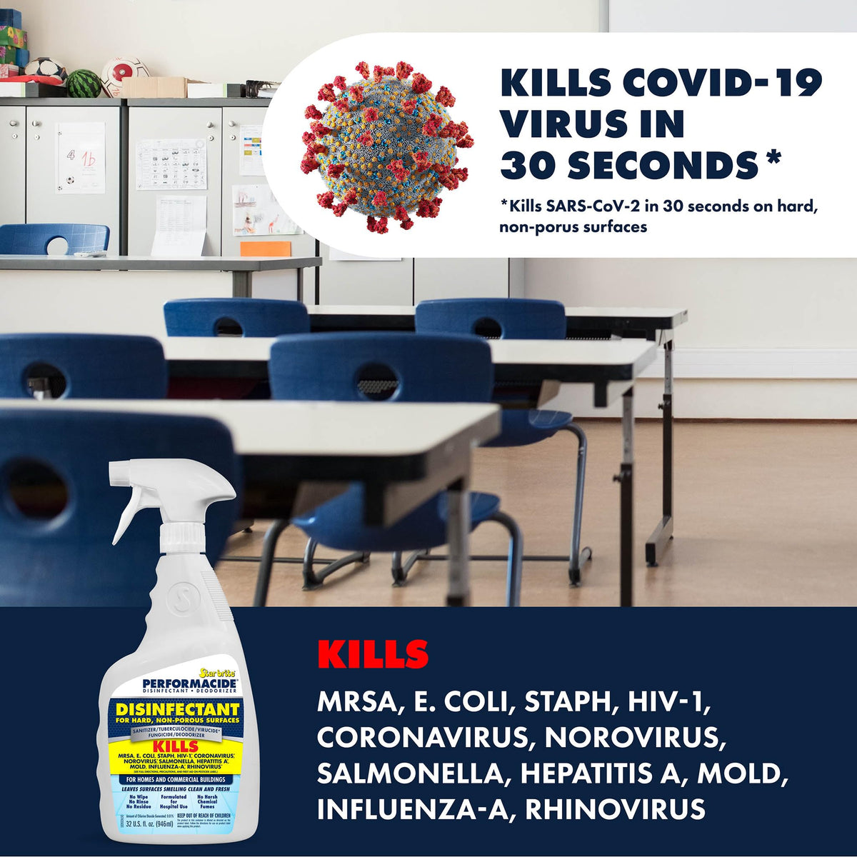 STAR BRITE 102032 STAR BRITE Performacide Ready to Use Solution Disinfectant