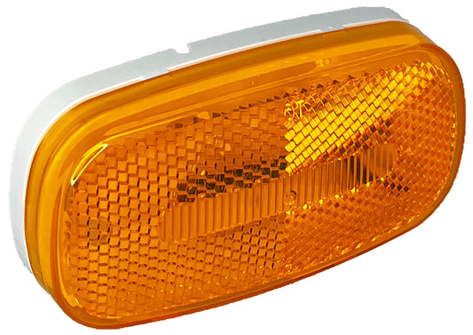 RV DESIGNER L901 RV Designer L901-4.13x 2 Amber Oblong Reflex LED Marker/Clearance Light