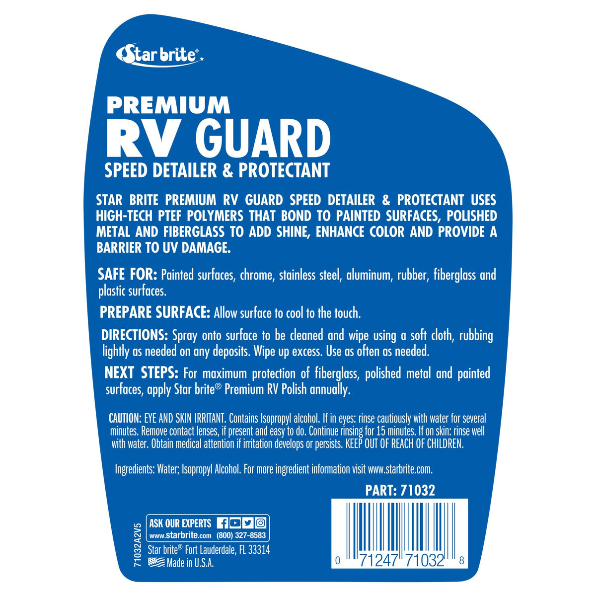 STAR BRITE 071032 STAR BRITE Premium RV Guard Detailer & Protectant Spray – Cleans, Shines & Protects with Protective Polymers - 32 OZ (071032)