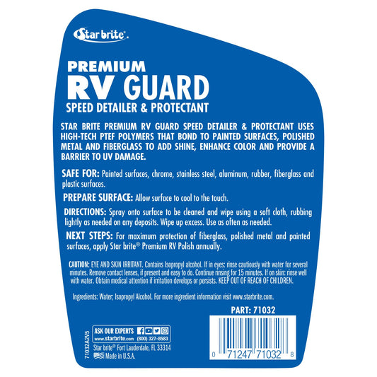 STAR BRITE 071032 STAR BRITE Premium RV Guard Detailer & Protectant Spray – Cleans, Shines & Protects with Protective Polymers - 32 OZ (071032)