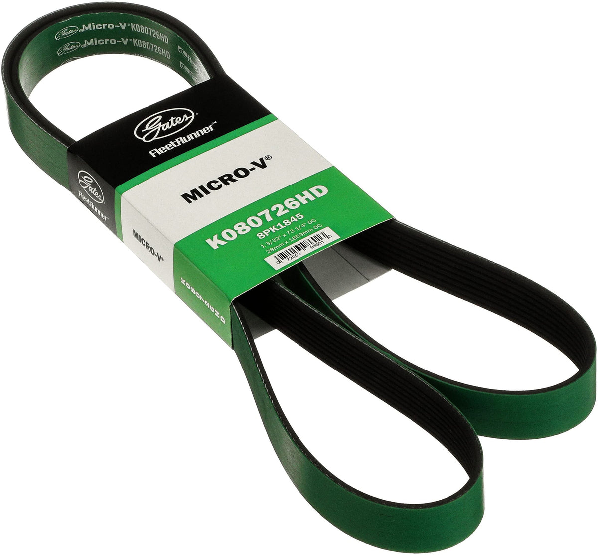 Gates K080726HD FleetRunner Micro-V Serpentine Drive Belt