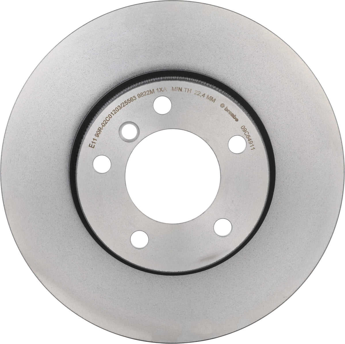 BREMBO 09C64911C02 Brembo 09.C649.11 UV Coated Pillar Vented Front Brake Rotor BMW/BMW (BRILLIANCE) OE# 34116854998