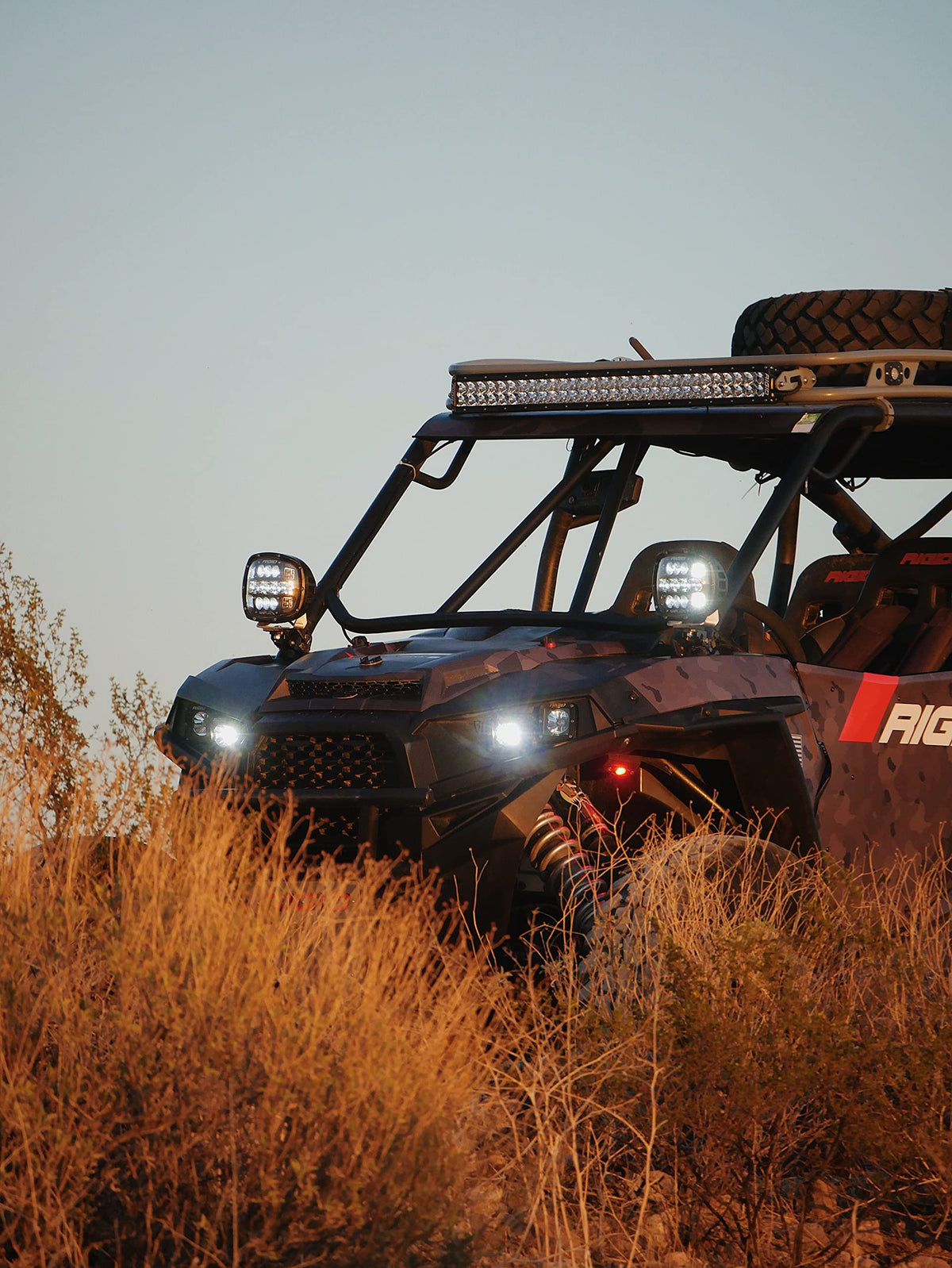 Rigid Industries 300414 RIGID INDUSTRIES Adapt XP Extreme Powersports LED Light Pod with 3 Optic Lighting Zones and GPS Module, Single