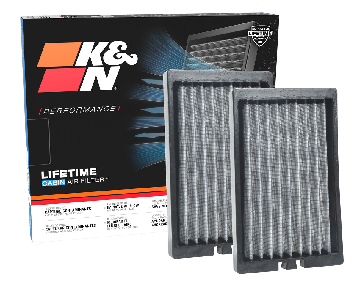 K&N FILTER VF2064 K&N LIFETIME Cabin Air Filter: Washable, Clean Air for your Cabin, VF2064