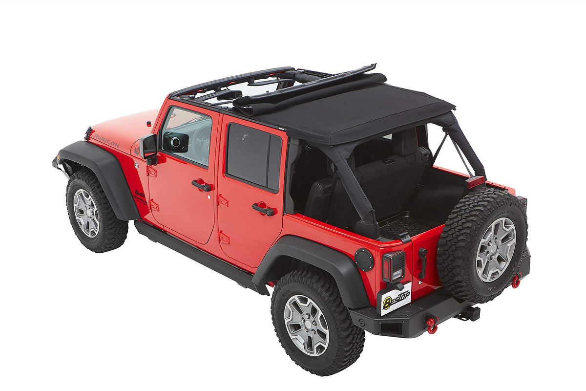 BESTOP 56853-35 Bestop Trektop Black Diamond 5685335 for Jeep Wrangler JK 4-Door 2007-2018