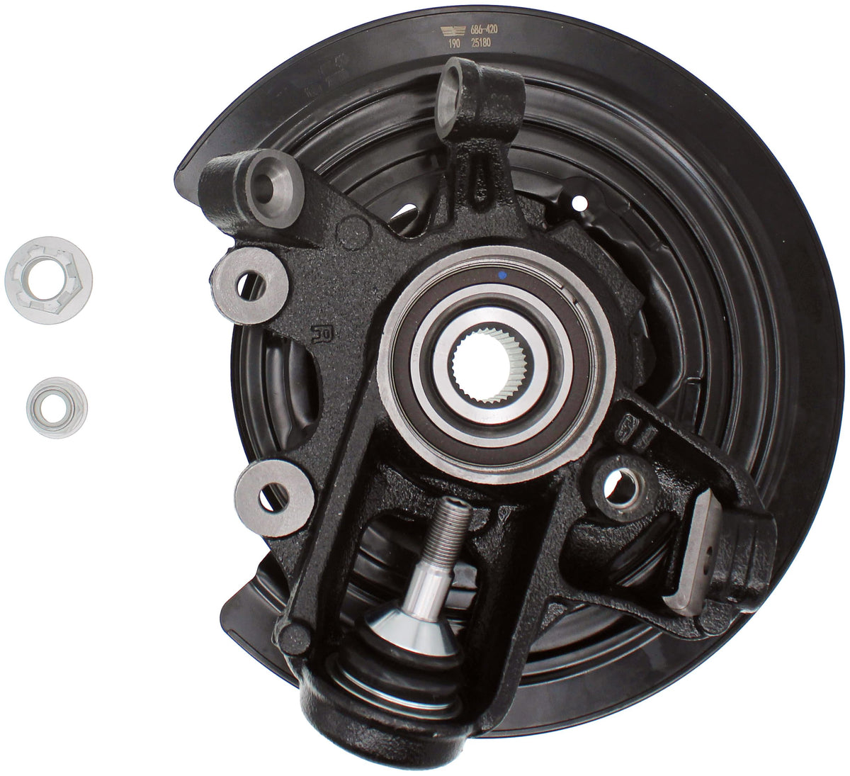 DORMAN 686-420 Dorman 686-420 Rear Passenger Side Loaded Steering Knuckle Compatible with Select Dodge/Jeep Models (OE FIX)