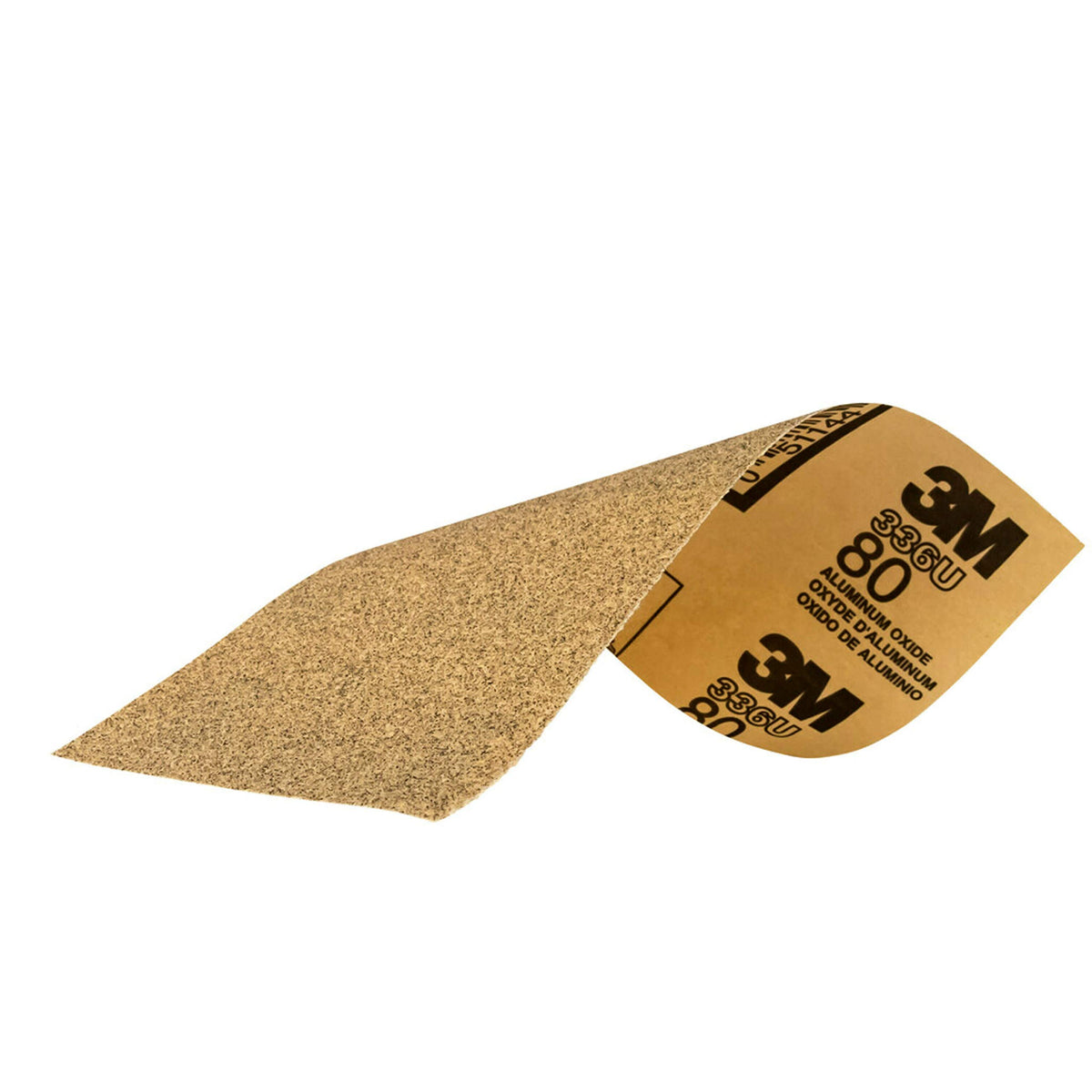 3M 03035 3M Sandpaper, 03035, 80 Grit, 3 2/3 in x 9 in, 6 Sheets