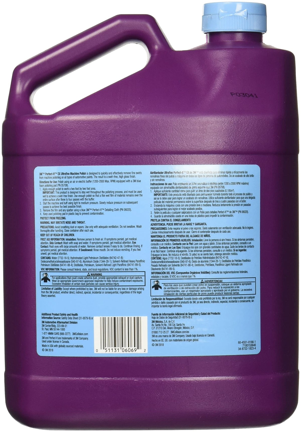 3M 06069 3M Perfect-It EX Ultrafine Machine Polish, 06069, 1 Gallon