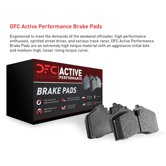 Dynamic Friction 1115-0700-00 DFC Front Active Performance Brake Pads