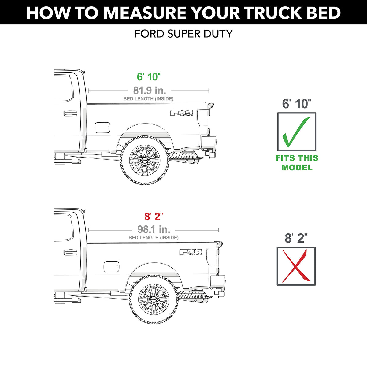 RealTruck 80383 RealTruck Retrax RetraxPRO MX Retractable Truck Bed Tonneau Cover – 80383 – Fits 2017 - 2024 Ford F-250/350 Super Duty 6' 10" Bed (81.9")