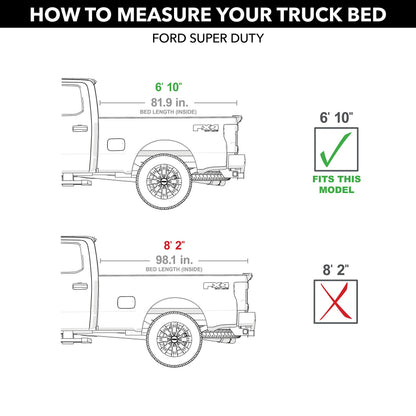 RealTruck T-60383 RealTruck Retrax RetraxONE XR Retractable Truck Bed Tonneau Cover – T-60383 – Fits 2017 - 2025 Ford F-250/350 Super Duty 6' 10" Bed (81.9")
