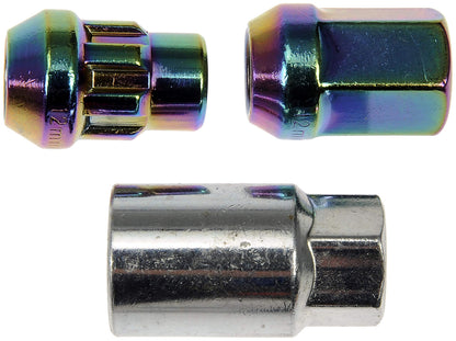 Dorman 713-375G Rainbow/Neo-Chrome Acorn Wheel Nut Lock Set