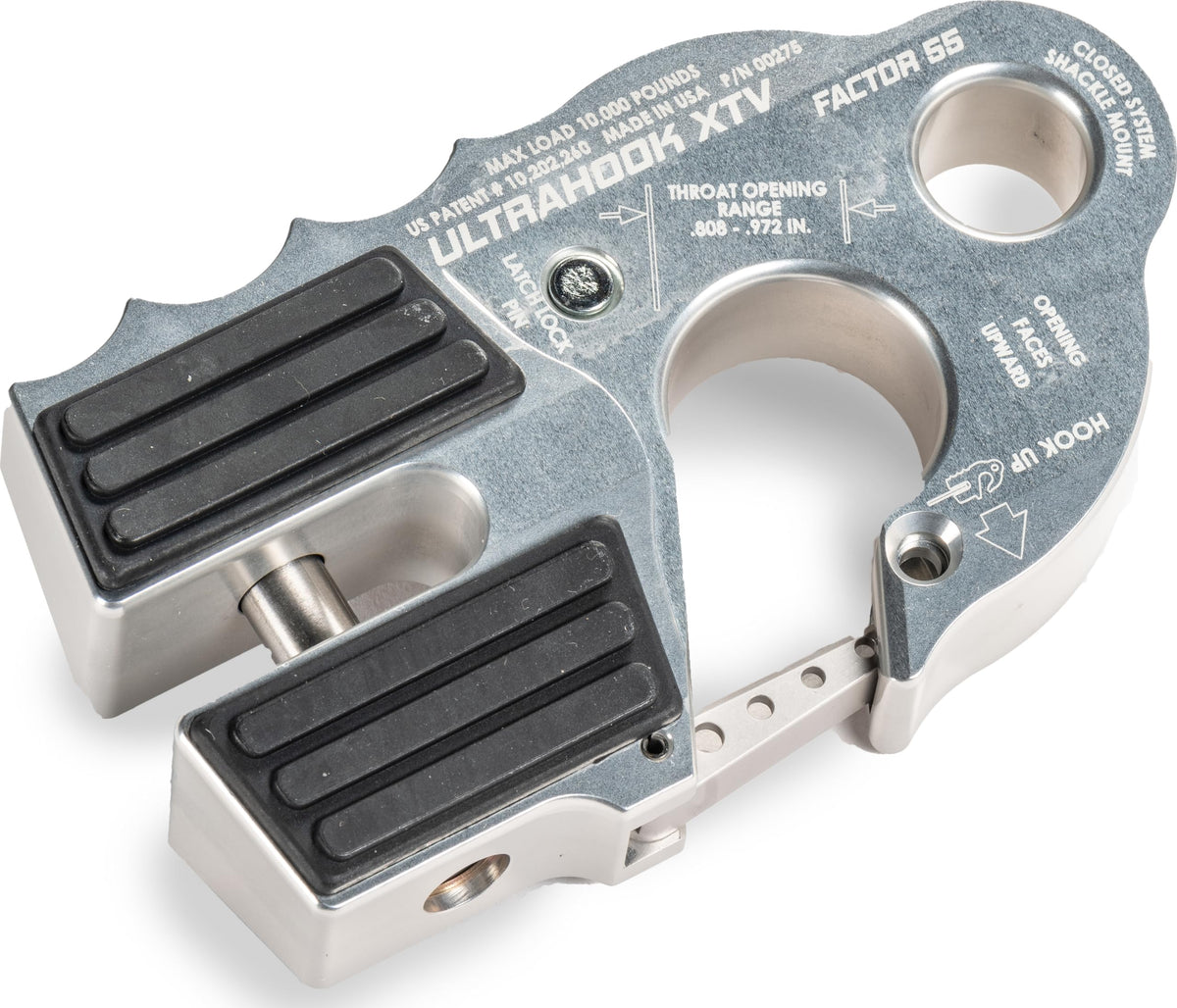 FACTOR 55 00275-05 Factor 55 Ultrahook XTV Closed System Shackle Mount, Max Rated Load: 10,000 Pounds and Breaking Strength: 21,000 Pounds - Silver