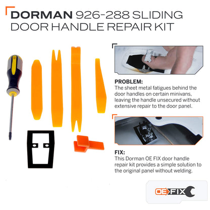 DORMAN 926-288 Dorman 926-288 Sliding Door Handle Bracket Compatible with Select Chrysler/Dodge Models (OE FIX)
