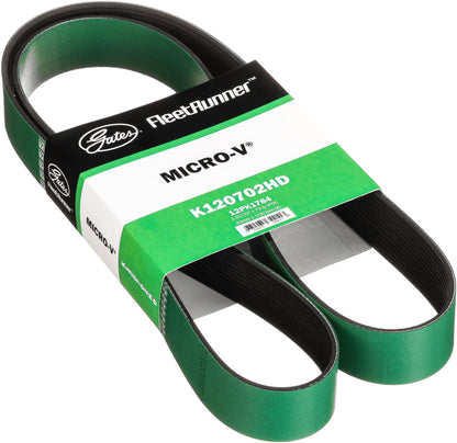 Gates K120702HD FleetRunner Micro-V Serpentine Drive Belt