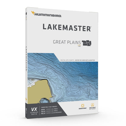 HUMMINBIRD 601003-1 Humminbird LakeMaster Great Plains V1 Map SD Card for Fish Finders