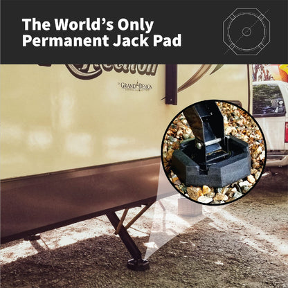 SNAPPAD XTRSQSP4 SnapPad Xtra RV Leveling Pads - Permanent Jack Stabilizers for RVs - 6" Square Leveling Jack Pads for LCI Leveling System - Heavy Duty Replacement for Blocks - Made in The USA (Square 6 4-Pack)