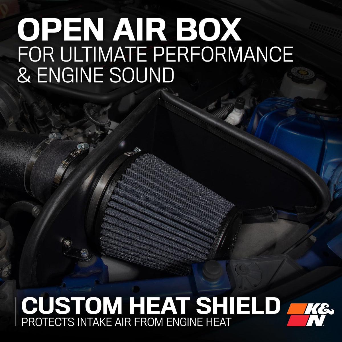 K&N 30-3092 Cold Air Intake System: Dry-Flow Air Filter
