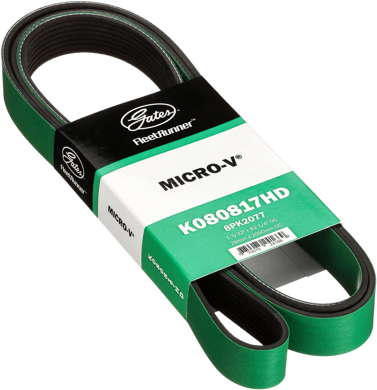 Gates K080817HD FleetRunner Micro-V Serpentine Drive Belt