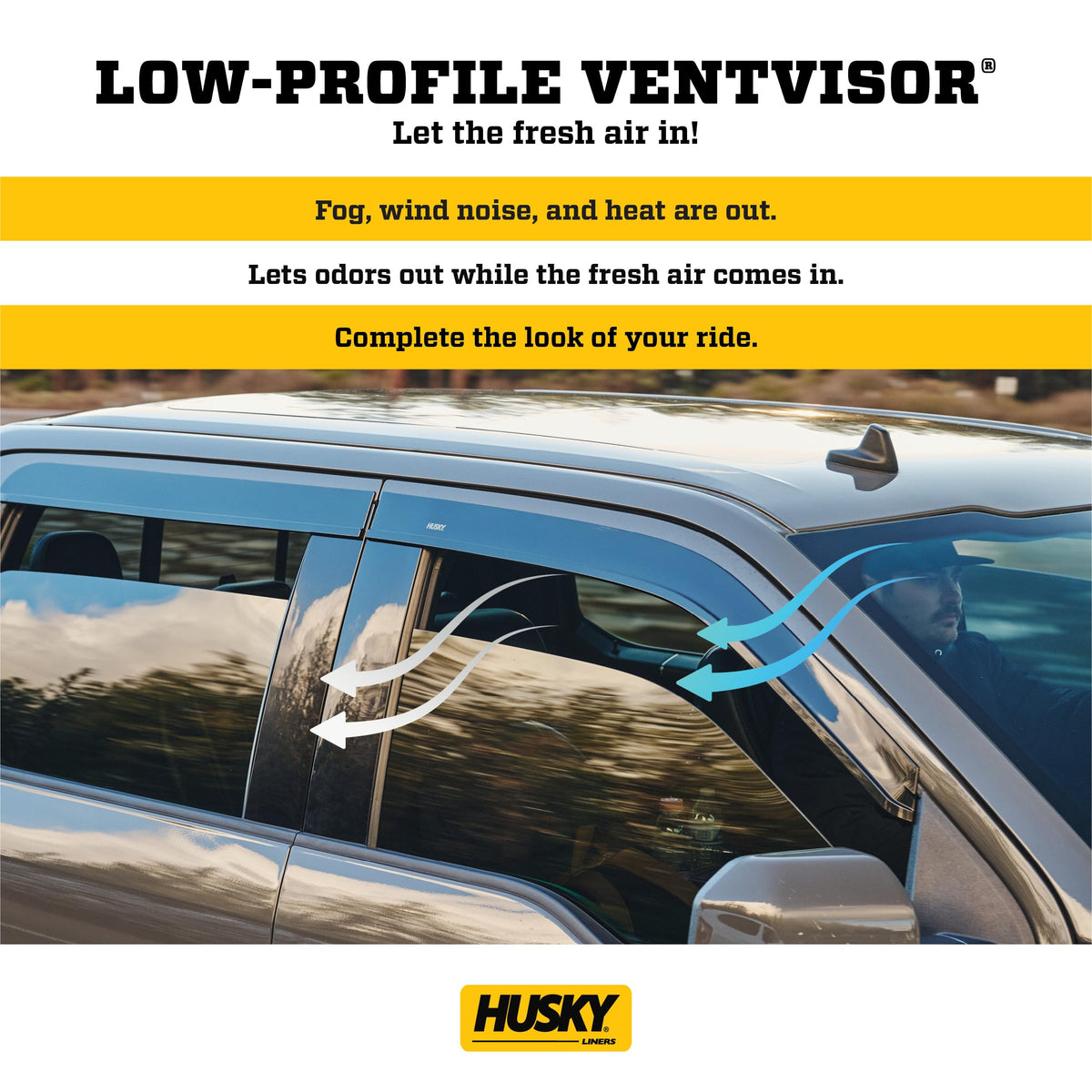 Husky Liners 2854088 Low Profile Ventvisor Rain Guards