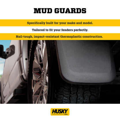 Husky Liners 58226 Husky Liners Custom Mud Guards – Fits 2021-2026 Chevrolet Suburban & Tahoe, GMC Yukon & Yukon XL – Front & Rear Set, 4-pc Black - 58226