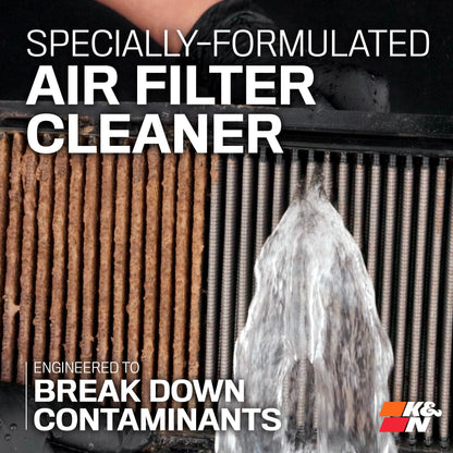 K&N FILTER 99-0621 K&N Air Filter Cleaner and Degreaser: Power Kleen; 32 Oz Trigger Spray; Restore Engine Air Filter Performance, 99-0621