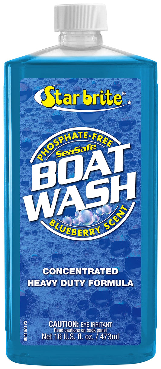 STAR BRITE 080416P STAR BRITE Concentrated Boat Wash, Heavy-Duty, Non-Streak, Blueberry Scent