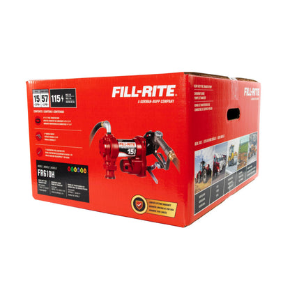 FILL RITE FR610H Fill-Rite FR610H 115V 15 GPM Fuel Transfer Pump w/Discharge Hose & Manual Nozzle