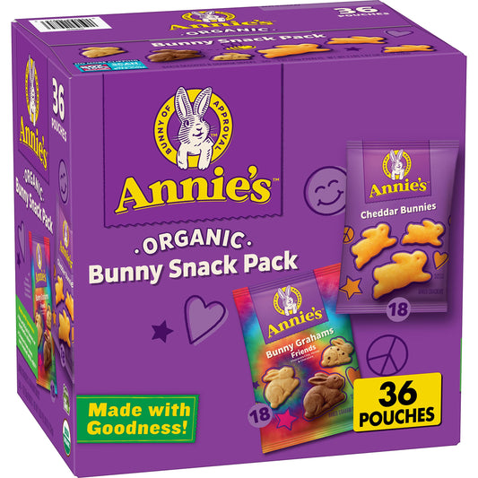 Annie's Annie's Organic Bunny Snack Pack, 36 Pouches (36 oz)