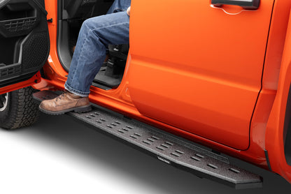 GO RHINO 69643280T Go Rhino RB30 Running Boards & Brackets | Cab Length, Galvanized Steel, Protective Bedliner Coating | 69643280T | Fits 2024 Toyota Tacoma Double Cab