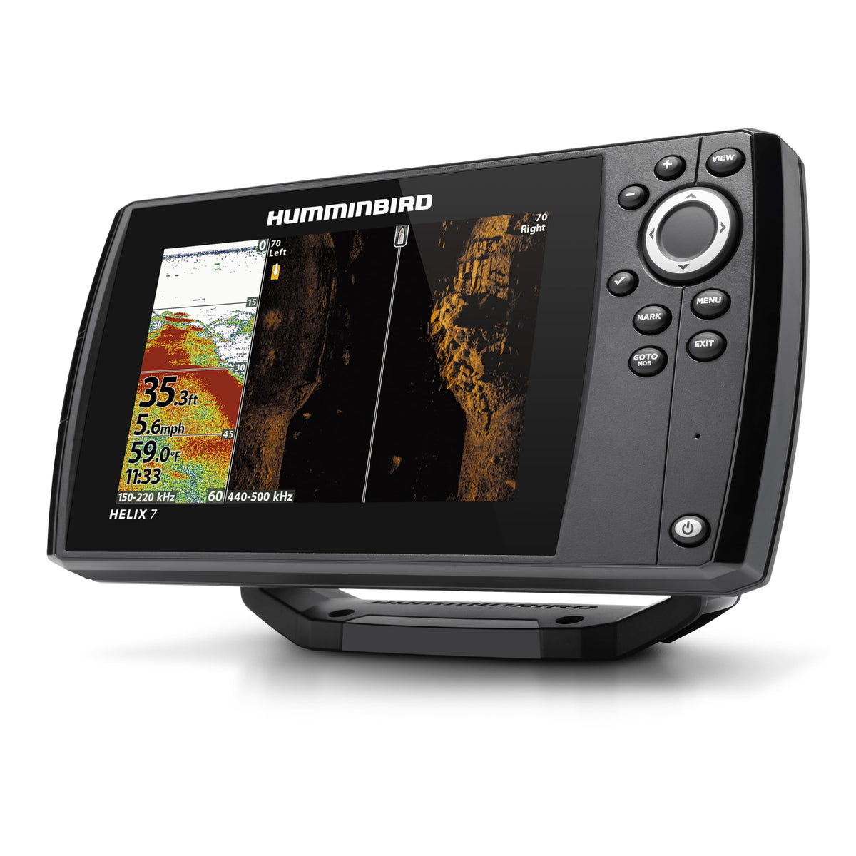 HUMMINBIRD 411920-1 Humminbird Helix 7 G4 GPS Fish Finder with Transducer, Dual Spectrum Chirp Sonar & Side Imaging