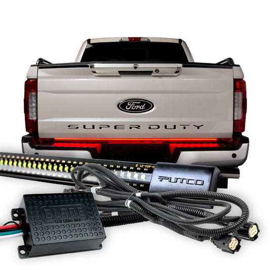 PUTCO 9202060-06 Putco 60" Blade LED Tailgate Light Bar Red/White LEDs & Plug-N-Play Quick Connect Harness - Fits Ford F250/F350 2017-2019