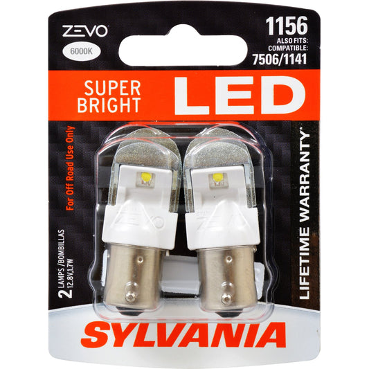 SYLVANIA 1156LED.BP2 SYLVANIA ZEVO 1156 White LED Bulb, (Contains 2 Bulbs)