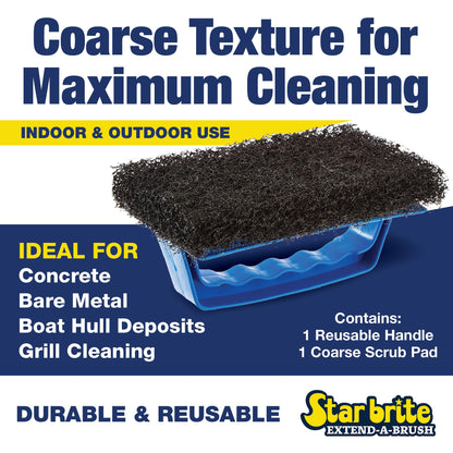 STAR BRITE 040131 Star Brite 040131 SCRUB PAD WITH HANDLE (COARSE) (BLA