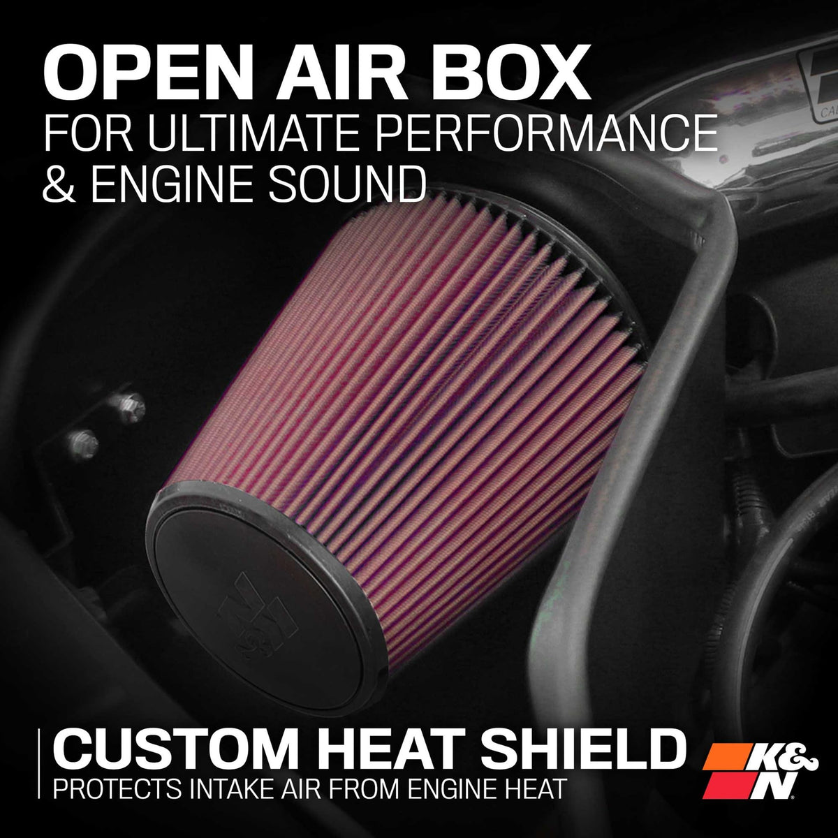 K&N FILTER 77-1561KP K&N Cold Air Intake System: High-Flow Air Filter, Increase Performance & Towing: Compatible with 2009-2023 RAM/DODGE 1500 Classic, 1500, 2500, 3500, 77-1561KP