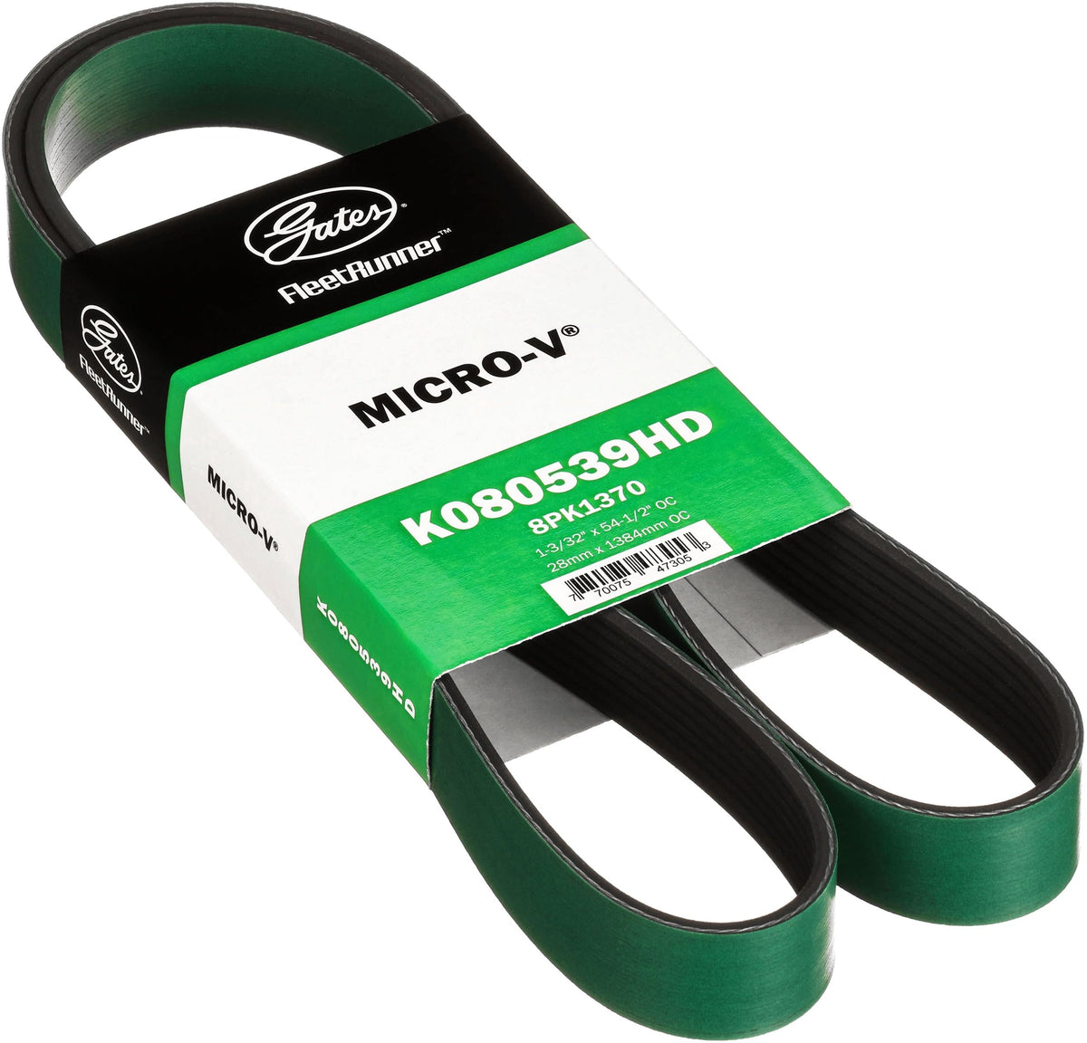 Gates K080539HD FleetRunner Micro-V Serpentine Drive Belt