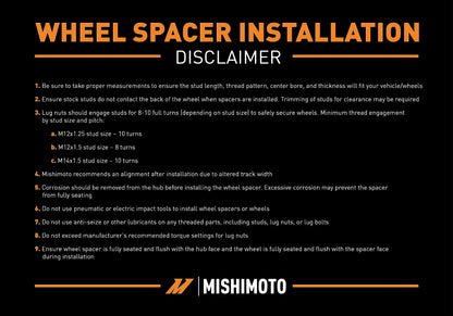 MISHIMOTO BNWS-002-381BK Mishimoto Borne Off-Road Wheel Spacers, 8X170, 1.50 Inch Thick, Compatible with Ford F-250/F-350/Excursion, Black