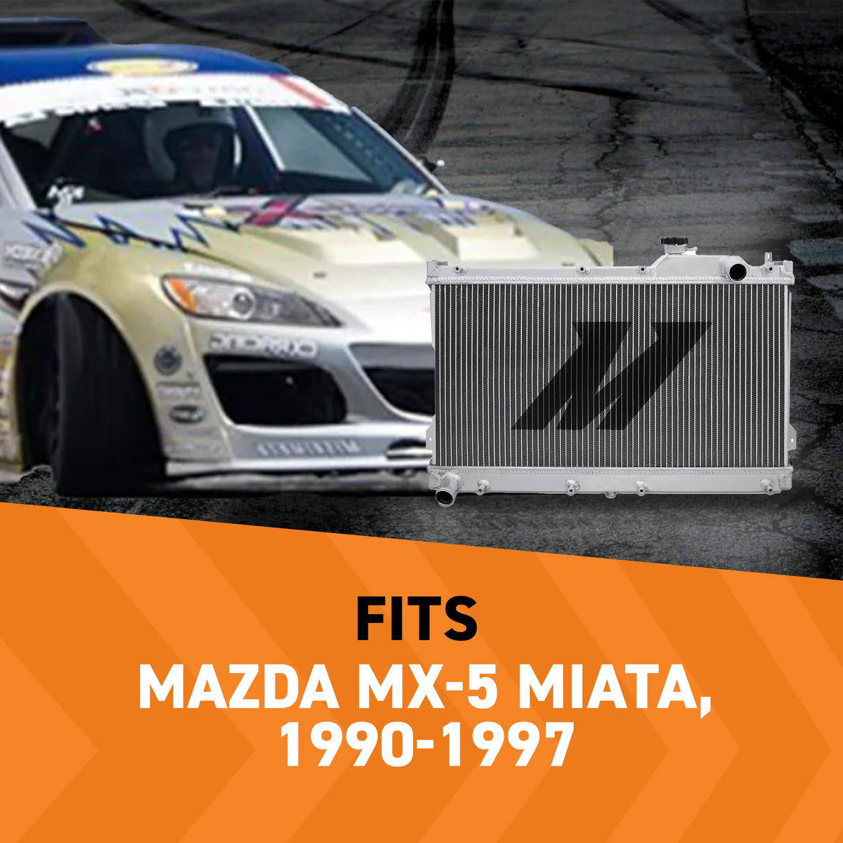 MISHIMOTO MMRAD-MIA-90 Mishimoto MMRAD-MIA-90 Performance Aluminum Radiator, Compatible with Mazda MX-5 Miata, 1990-1997