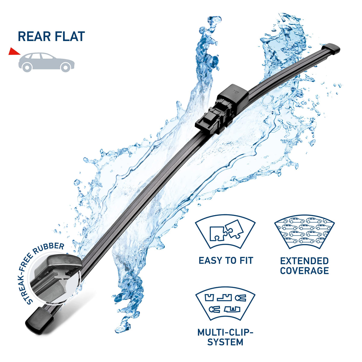 Hella 9XW398114011T OE Quality 11 Inch All Seasons Streak-Free