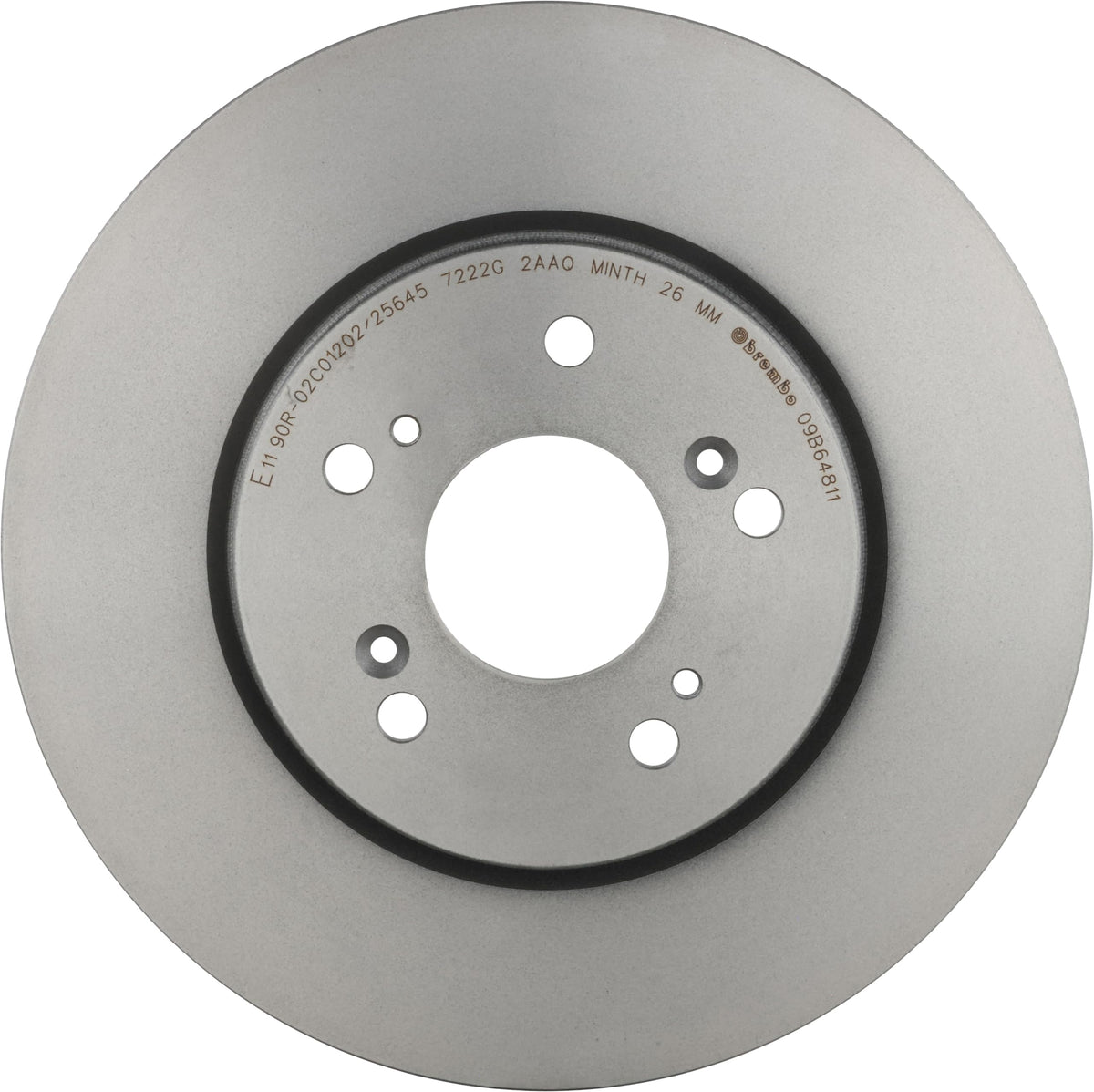 BREMBO 09B64811C02 Brembo 09.B648.11 UV Coated vented Front Brake Rotor Honda OE# 45251SWE000