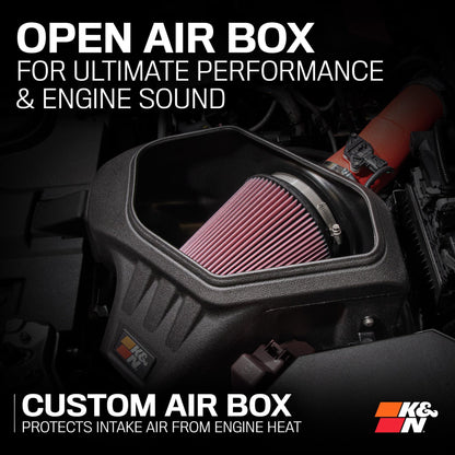 K&N 69-8625TWR Cold Air Intake System: Dry-Flow Air Filter