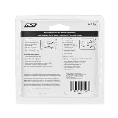 CAMCO 25503 Camco Utility Trailer Bubble Levels - Features Graduated Markings for Easy RV Leveling - Easy Install w/Screws or Self-Adhesive Tape - 2-Pack (25503)