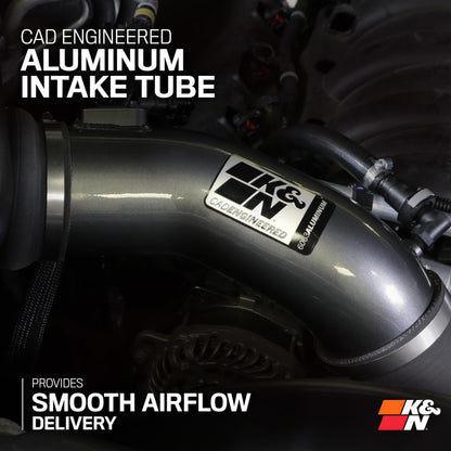 K&N FILTER 69-8012TC K&N Cold Air Intake System: High-Flow Air-Filter, Increase Performance & Horsepower: Compatible with 2022-2023 SUBARU WRX, 69-8012TC