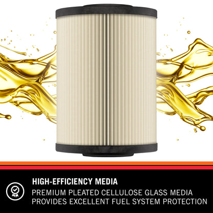 K&N FILTER PF-4100 K&N Diesel Fuel Filter: Performance Fuel Filter, Premium Engine Protection, Compatible with 2003-2007 Ford Truck 6.0L Powerstroke Diesel Engines, PF-4100